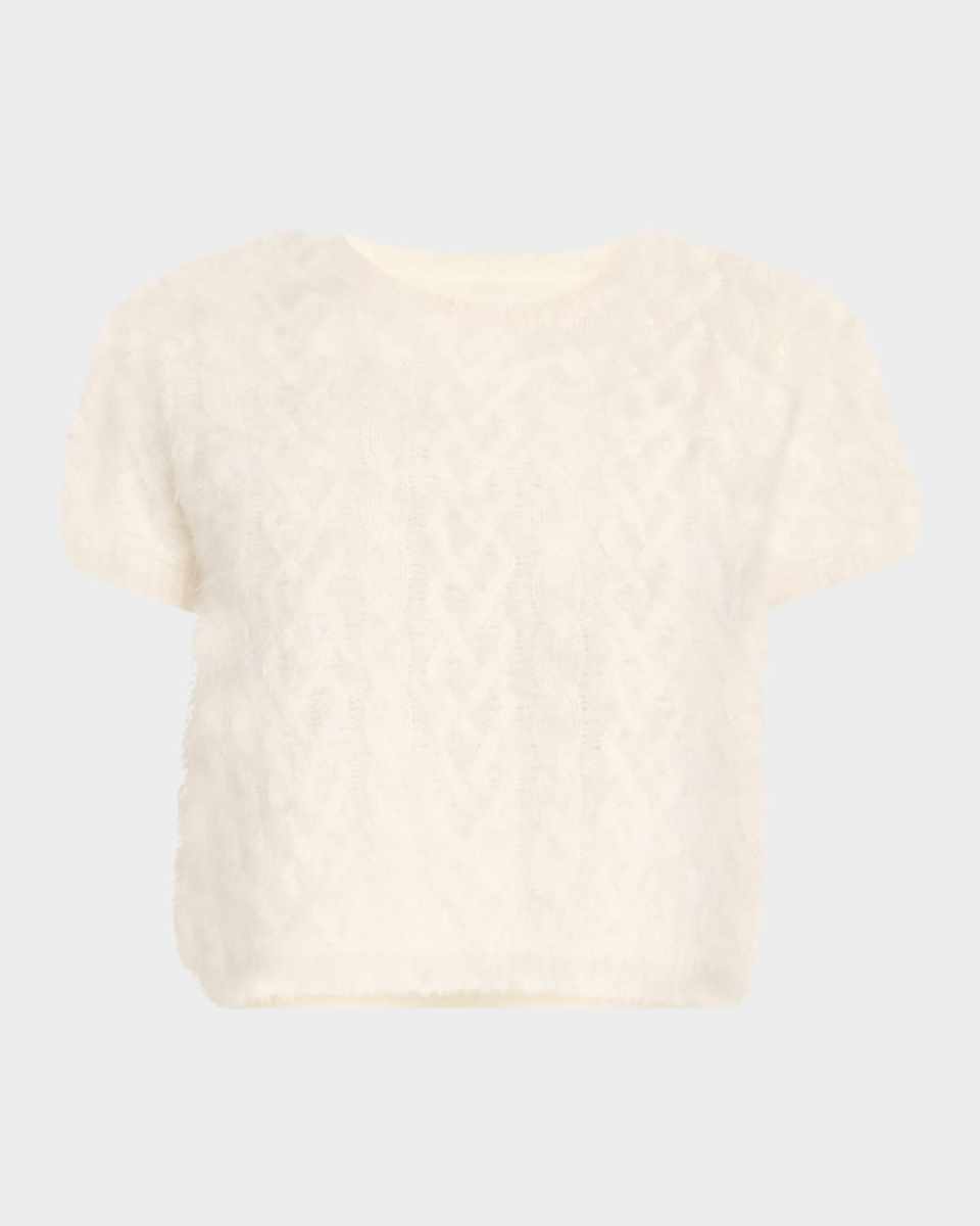 Shrunken Cashmere Crewneck T